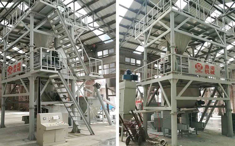 Weightless Twin Shaft Paddle Type Dry Mixed Mortar Light Gypsump Plaster Mixer