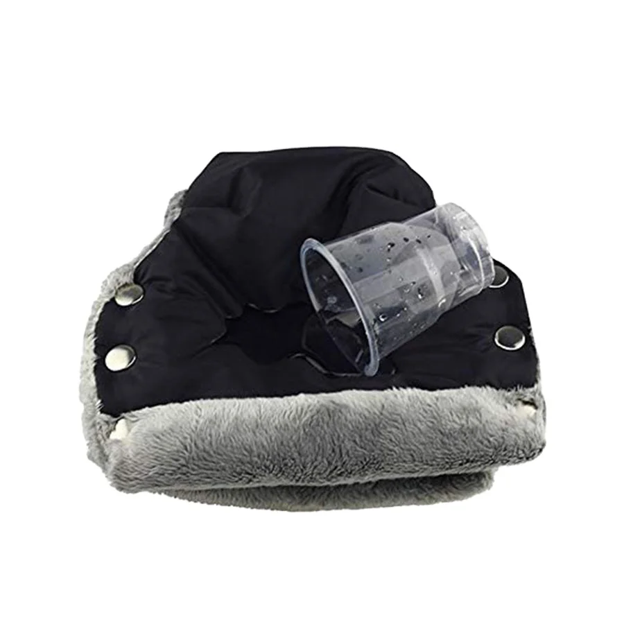M857 Thick Fleece Lining Baby Stroller Windproof Hand Muff Mommy Winter Gloves Baby Stroller Hand Muff