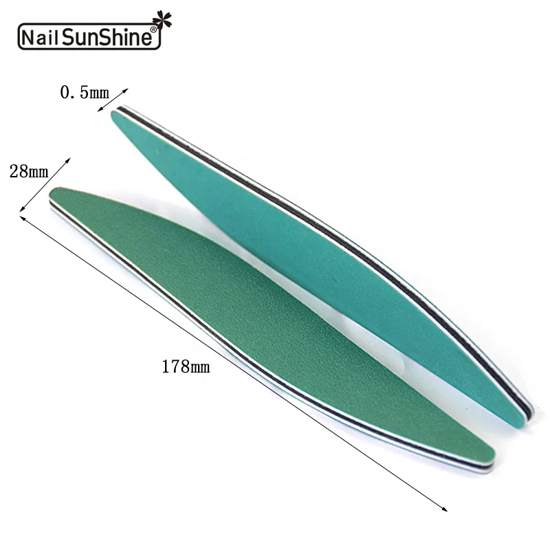 High Grade Quality custom personalized printing Nail file Korea origin Wear-Resistant Sandpaper Green Washable Nail file