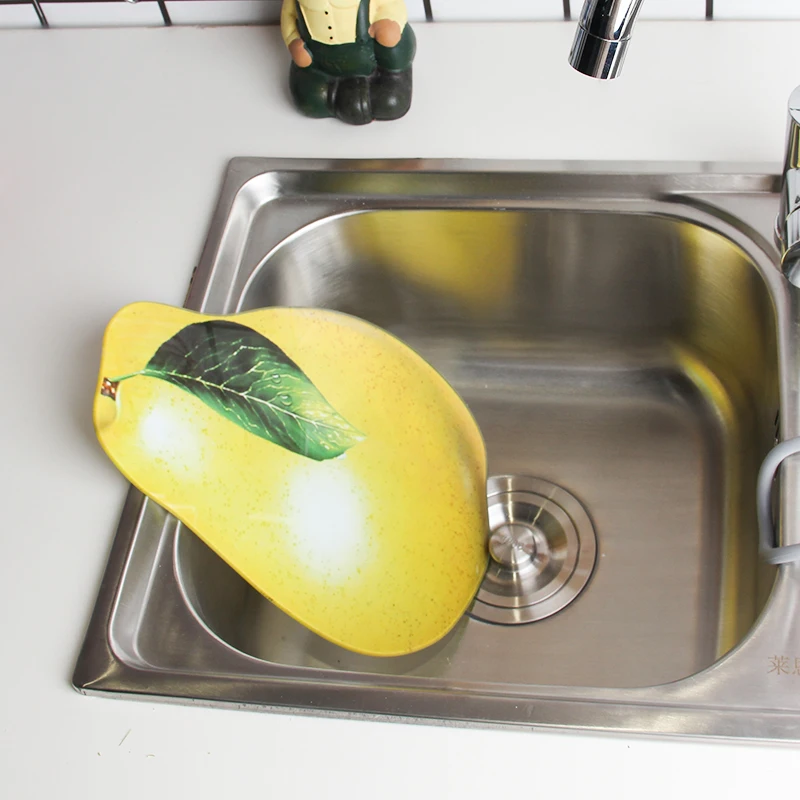 Pear Shape Glass Sublimation Fruit Cutting Boards For Kitchen high Quality cutting board