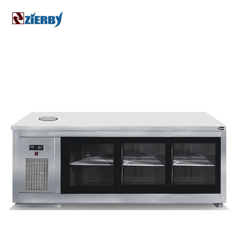 1.8 meter glass door stainless steel mini bar red bull cooler fridge