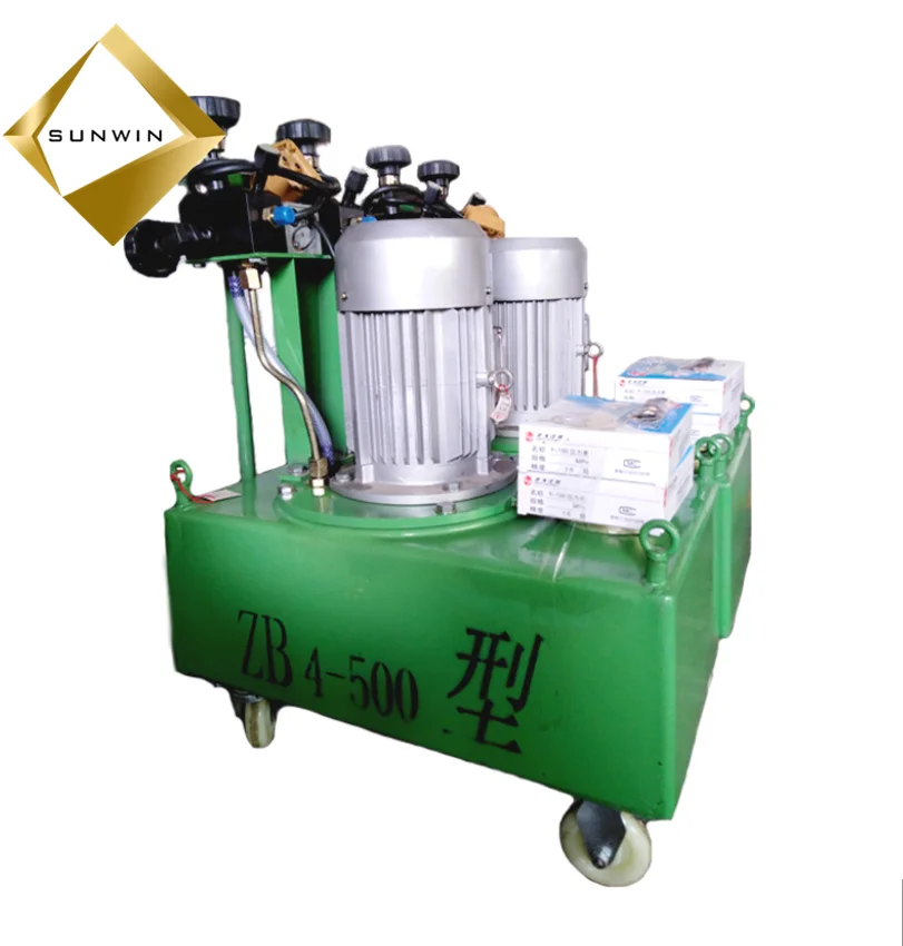 ZB4-500 Prestressed oil pump for stressing jack electric oil pump