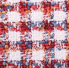 Luxury Autumn And Winter Fabrics Bright Color Series Grid Romantic Explosion Soft Cloth