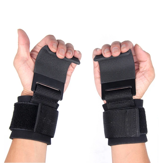 Gym Home Safety Hand Wrap Power Lifting Deadlift Pull Ups Wrist Support Straps with Hook