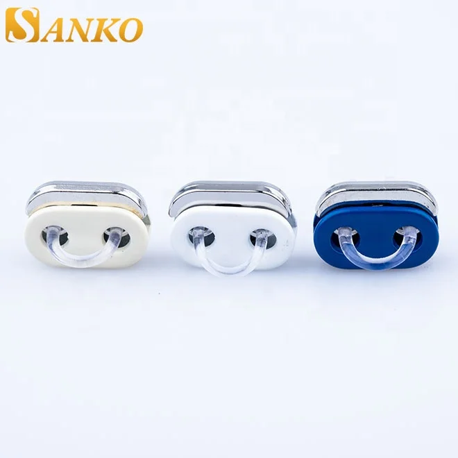 Custom Mini Ending Cord Lock Pig Nose Cord End Stopper Metal Nickel-free Aluminum Plating