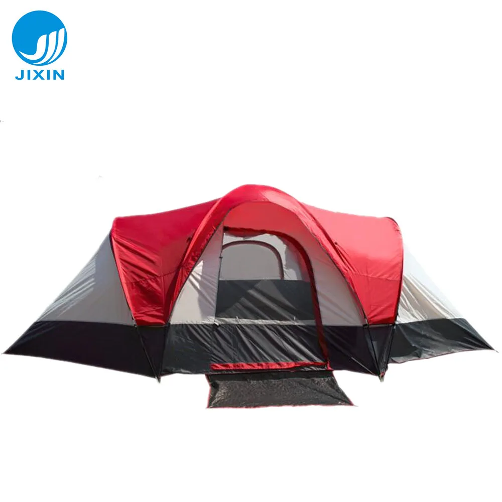 2025 popular large size 2 rooms Hot Selling Dome Style 5-8 Person family Inflatable Camping Tent For Outdoor Camping