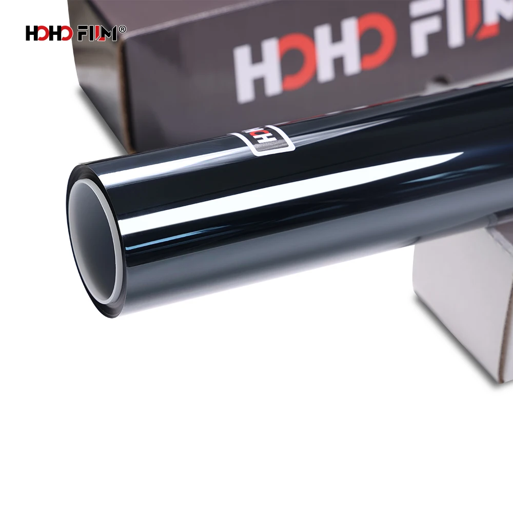 HOHOFILM 1.52x5m High Heat Insulation Sun Control Window Film Nano Ceramic Car Solar Window Tint Black Side Windshield Film