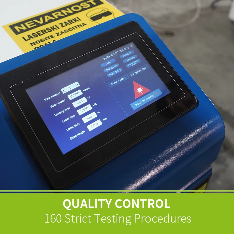 1500W New Fiber Laser Metal Cleaning Machine for Car Rust Removal Home Use Aluminum Cleaning Laser Source by Max