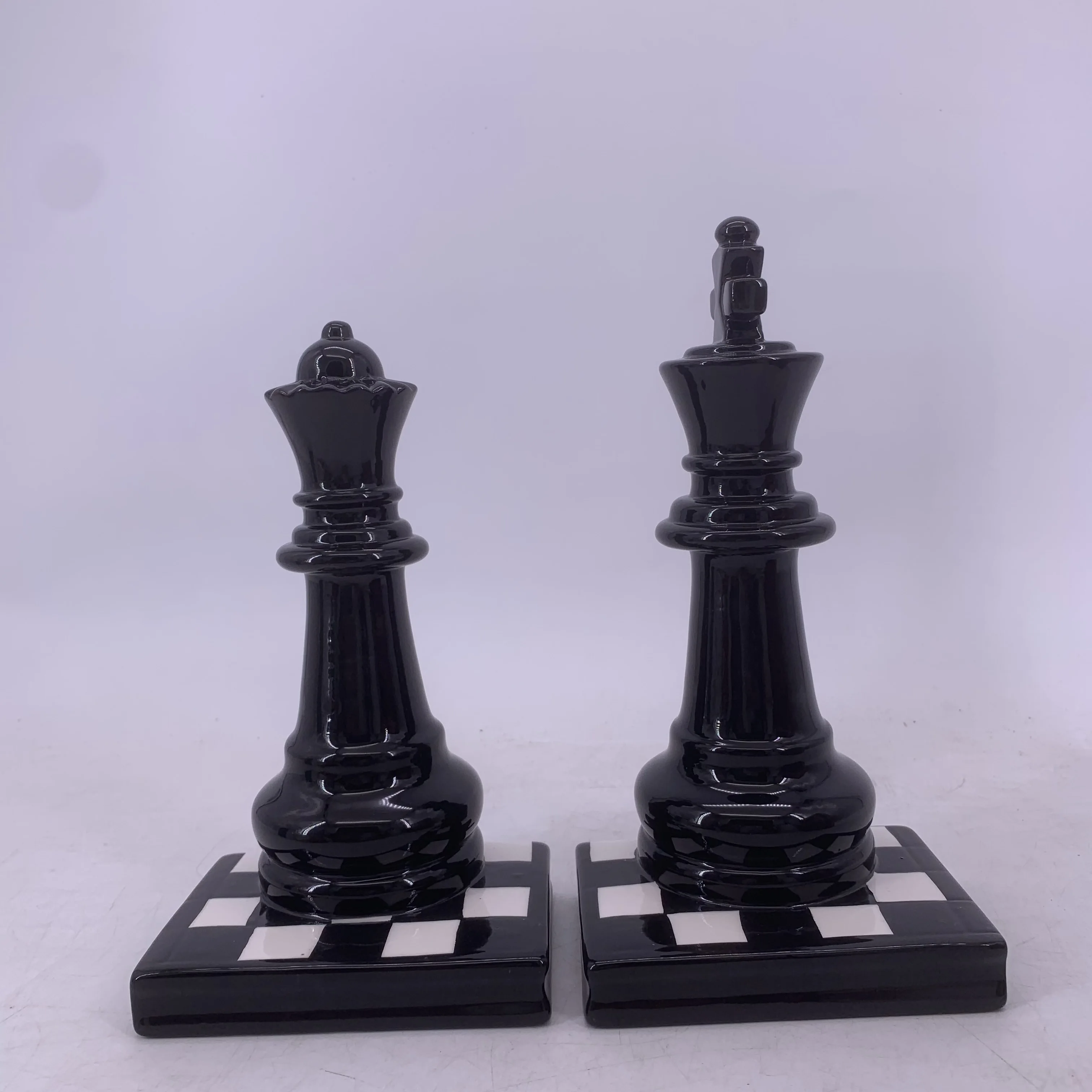 Hot sale Chess Ceramic bookends for kids bookends decorative,study room decor book stop book shelf stop library decor ceramic