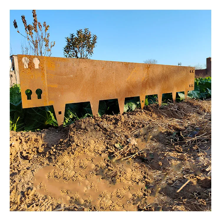 Corten steel lawn edging garden bed landscape edging garden edge border