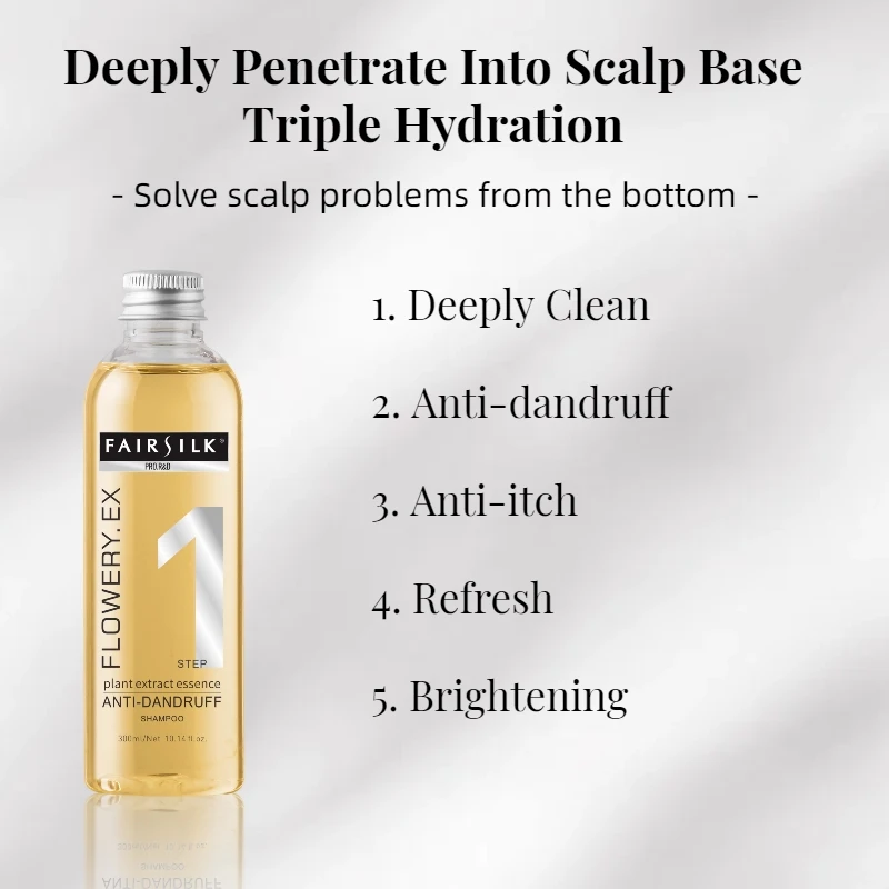 Sulfate Free Oily Scalp Anti Dandruff Shampoo Private Label Bio Plant Gentle Clean Shampoo