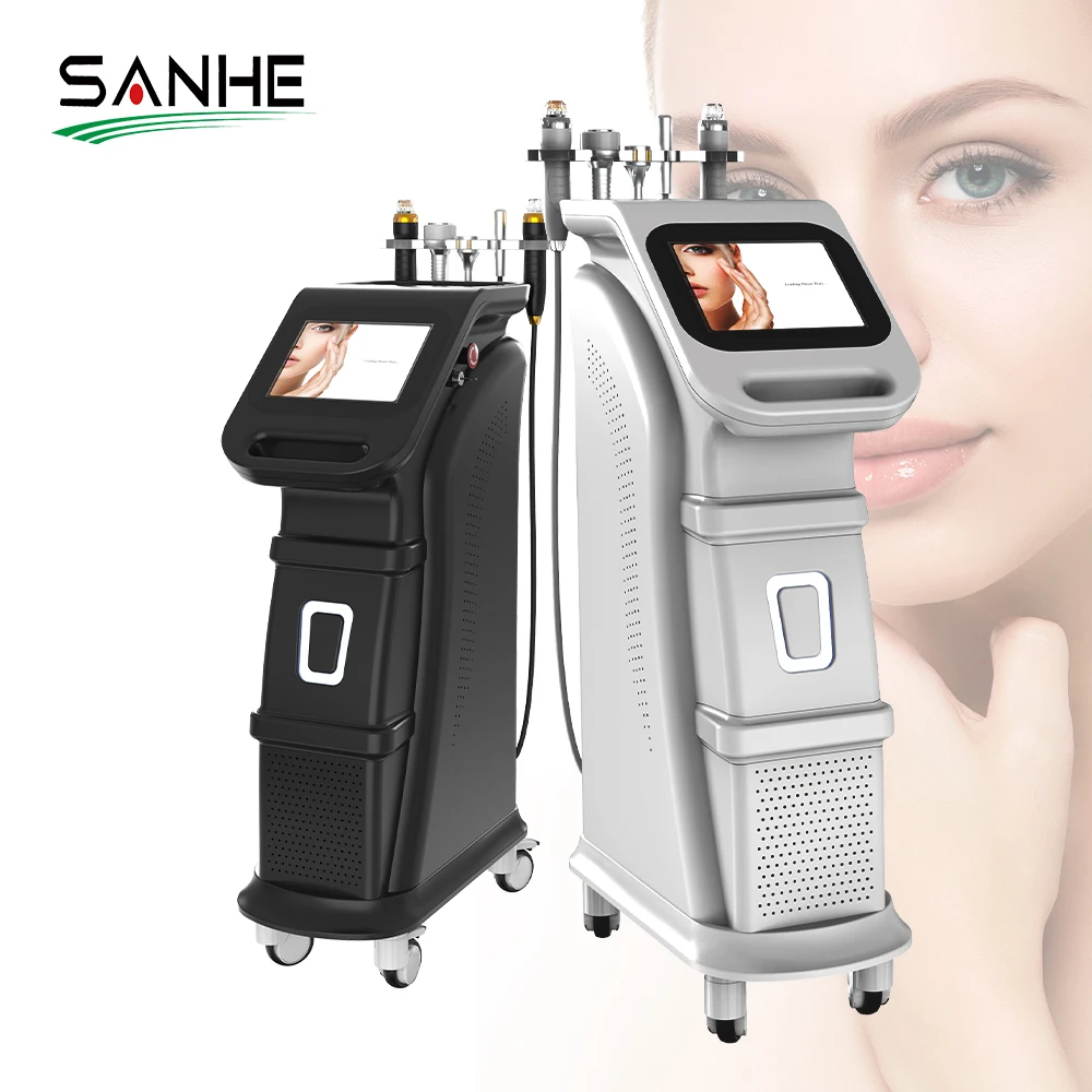 Cold hammer/microneedle rf fractional machine with RF microneedling device