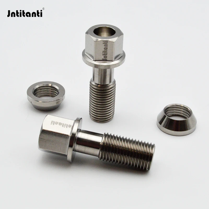 Custom Gr.5 Titanium Alloy  14x1.5 PCD Variation Wobble Wheel Bolts Fit 5x114 Wheels on 5x112 Car Wheel Bolt M14*1.5*28mm