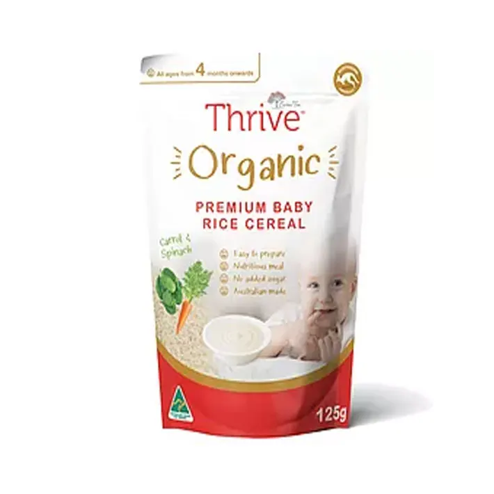 Organic Premium Baby Rice Cereal Organic Premium Baby Oats Cereal organic rice Premium cereal with apple  strawberry oat milk