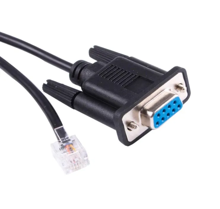Stocked 6P4C 6P6C RJ11 RJ12 Male connector to DB9 Female RS232 Serial Port Adapter Console Cable For APC AP7800 AP7900 RS232