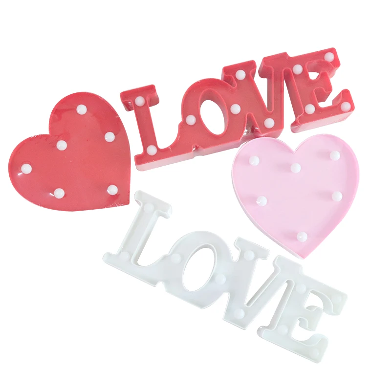 Creative LED Neon Light Sign LOVE HEART Wedding Party Decoration Neon Lamp Valentines Day Anniversary Home Decor Night Lamp