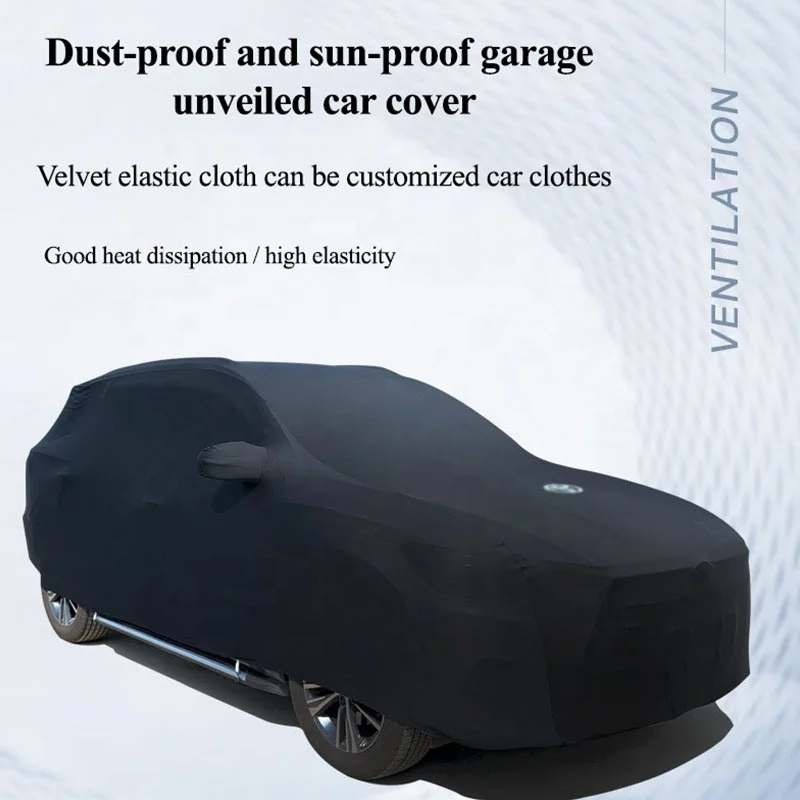 Super Car Cover All Weather Waterproof Full Coverage Dust Sedan SUV Custom Perfect Fit Super Elastic Car Cover