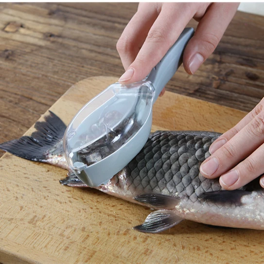Fish Skin Brush Scraping Fishing Scale Brush Graters Fast Remove Fish Knife Cleaning Peeler Scaler Scraper Seafood Tools