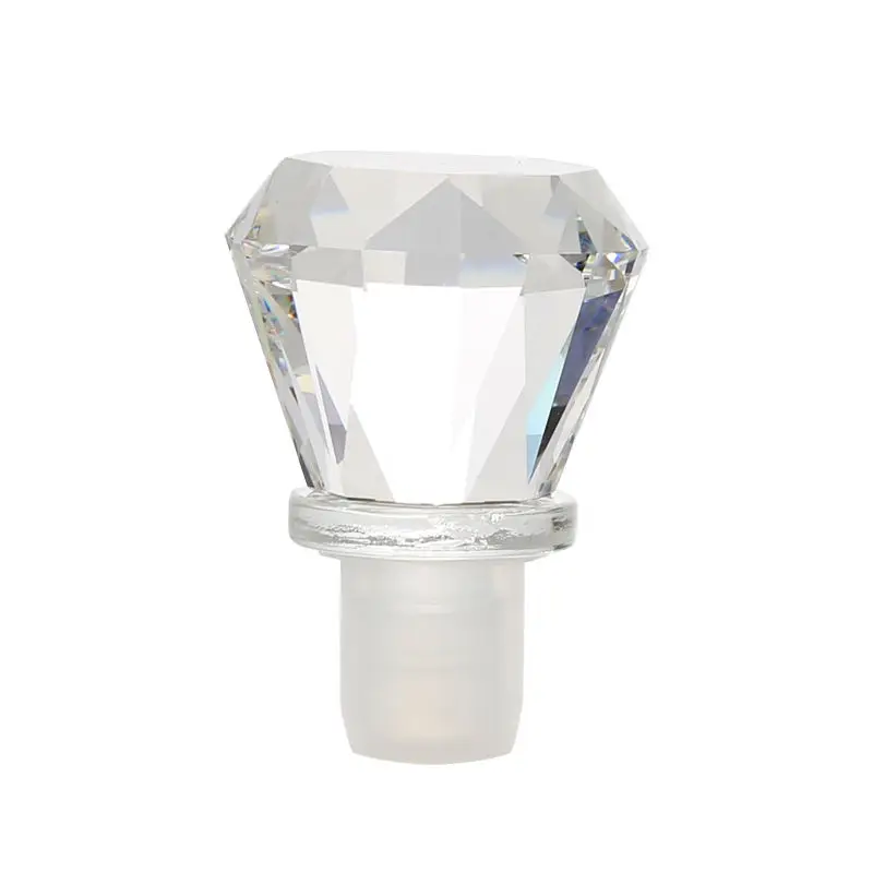 Customized New Products Wine Saver Stopper Gift Set Gift Set K9 Crystal Vacuum Bottle Wine Stopper