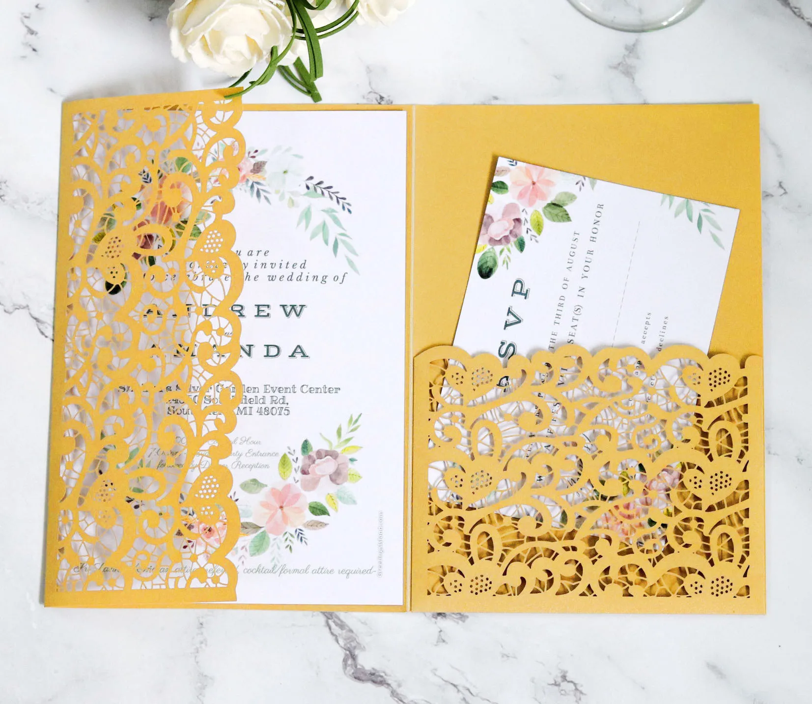 2023 Luxury article laser cut wedding invitations europe indian arabic nepali wedding invitation cards