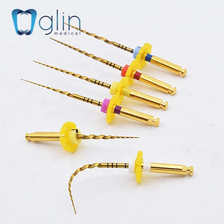 Glin Стоматологическая роторная пилка Super Gold Pro активация тепла Endo обработка корневых каналов