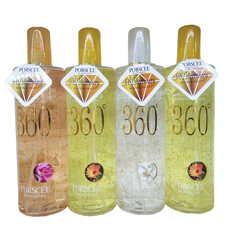 
PORSCEE 360 Natural Flower Water Hydrosol Toner With Gold Foil Moisturizing Skin Face Toner Spray 