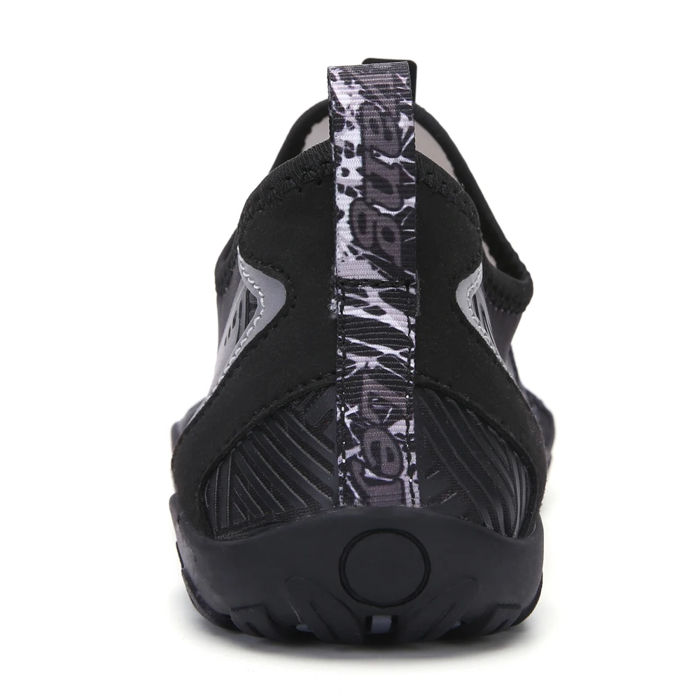 
Barefoot Black Beach Aqua Water Shoes with Shoe Laces 