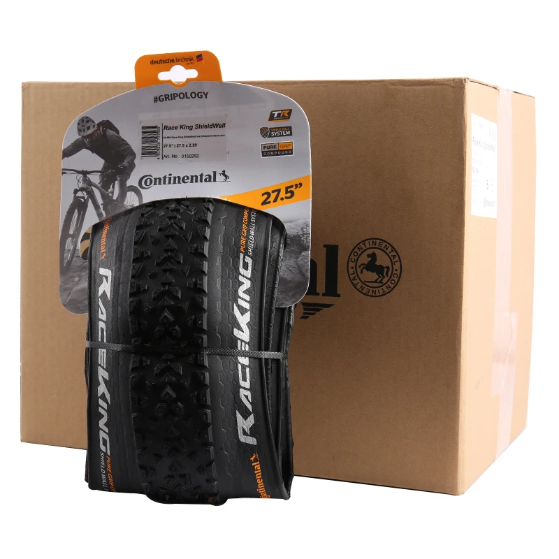 Continental 27.5 2.2 Tire Cross Speed Race King Bicycle Tire Anti Puncture 180TPI Folding Tyre Mountain Bike X-king A whole box