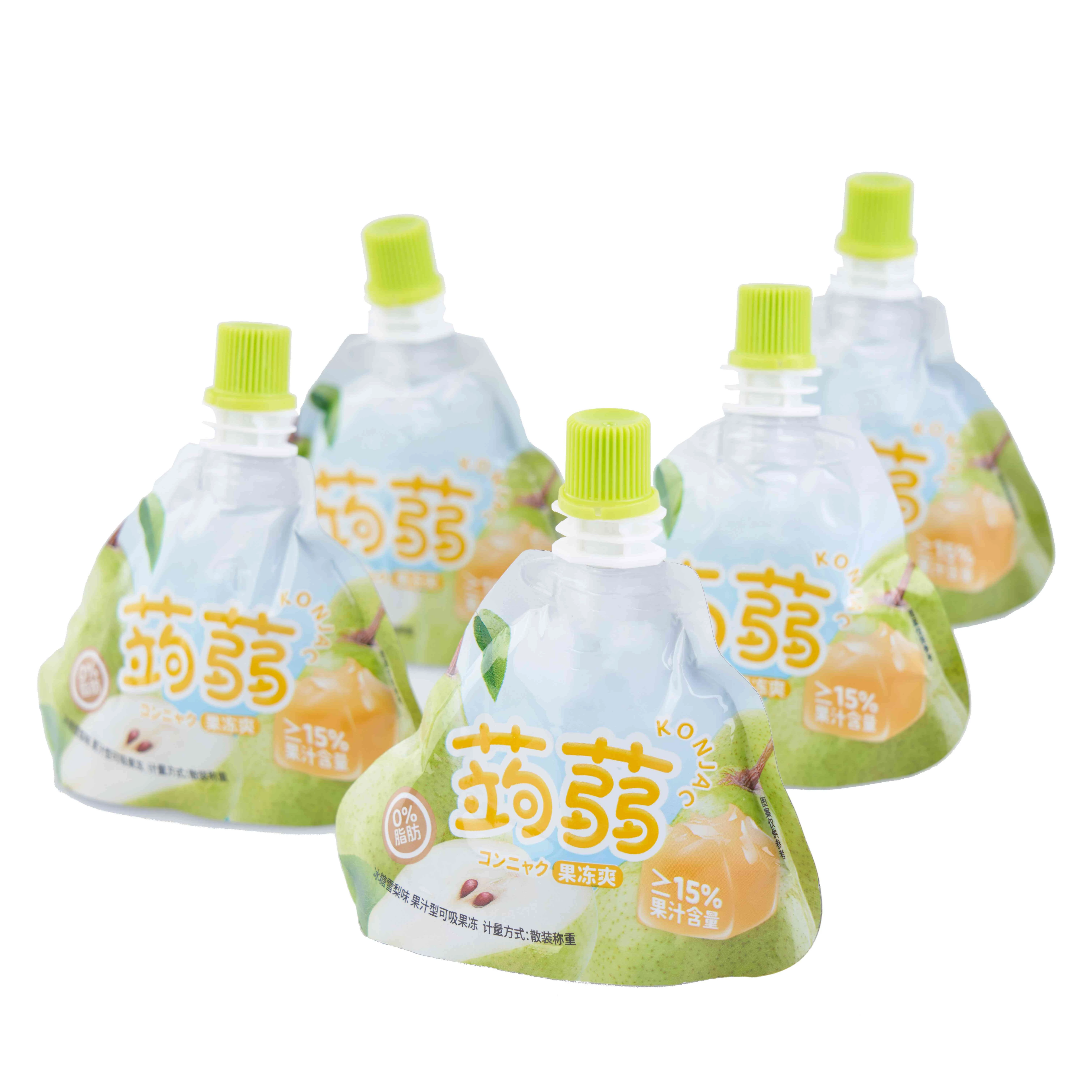 Custom suction nozzle liquid food packaging stand up bag yogurt juice liquid packaging aluminum foil suction nozzle stand up bag