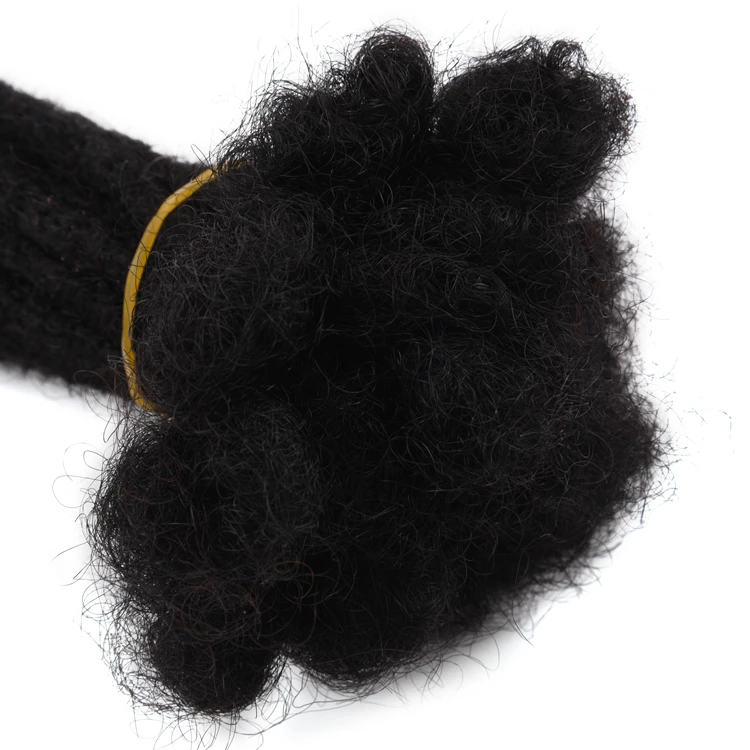 YS 100% Handmade Human Hair Dreadlocks Extensions Natural Soft Afro Kinky Micro Braid Hair Crochet