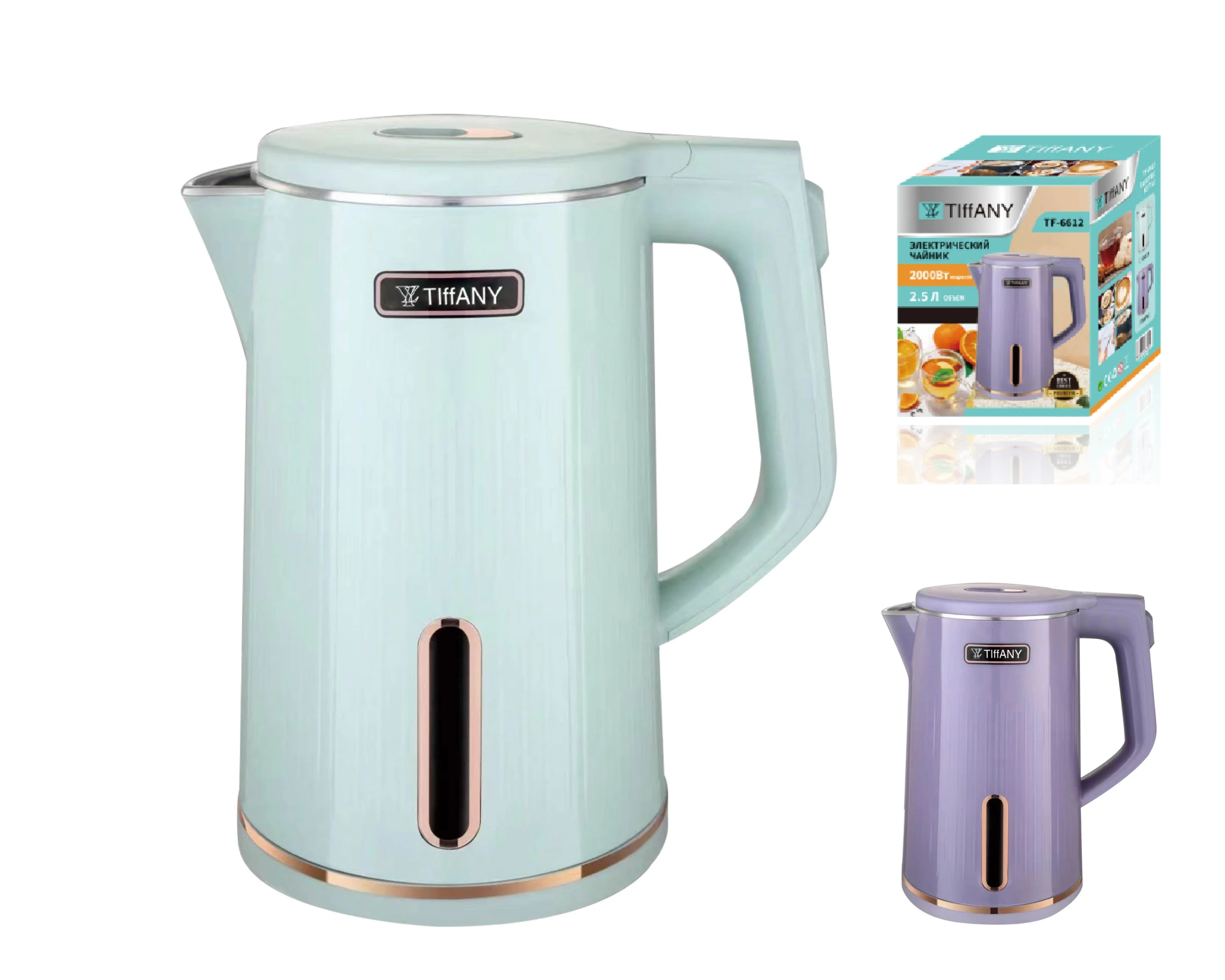 Plastic Electric Jug Kettle Boiler Electric Kettle for Household Wholesale Stainless Steel Mechanical English Free Spare Parts