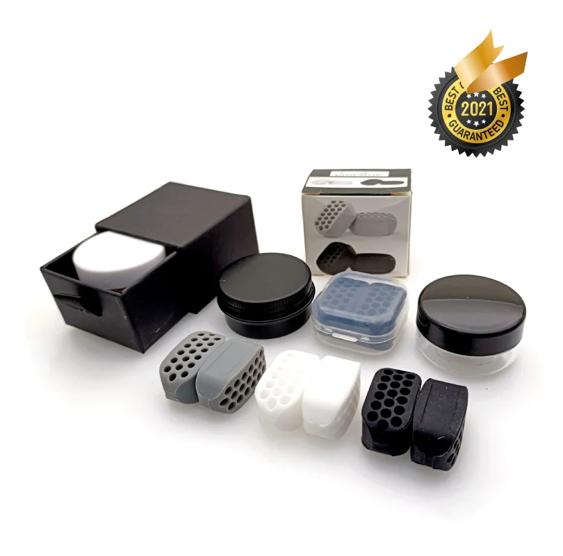 Real Jaw Jawline Exerciser Ball Black White Color Facial Jaw Muscle Toner Fitness Tool Face Exercise