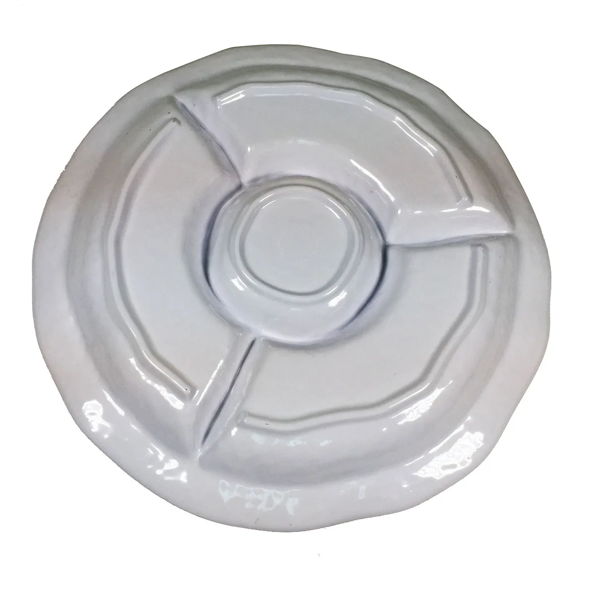 
5 Section hard Plastic Relish Dish Buffet Server Plate Dried Fruit Nuts Dip melamine Serving Tray 