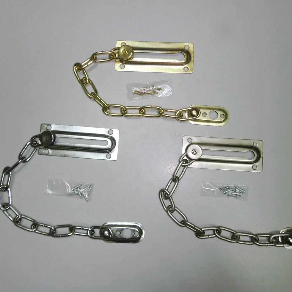 Made in China steel hotel security door chain with cheap price