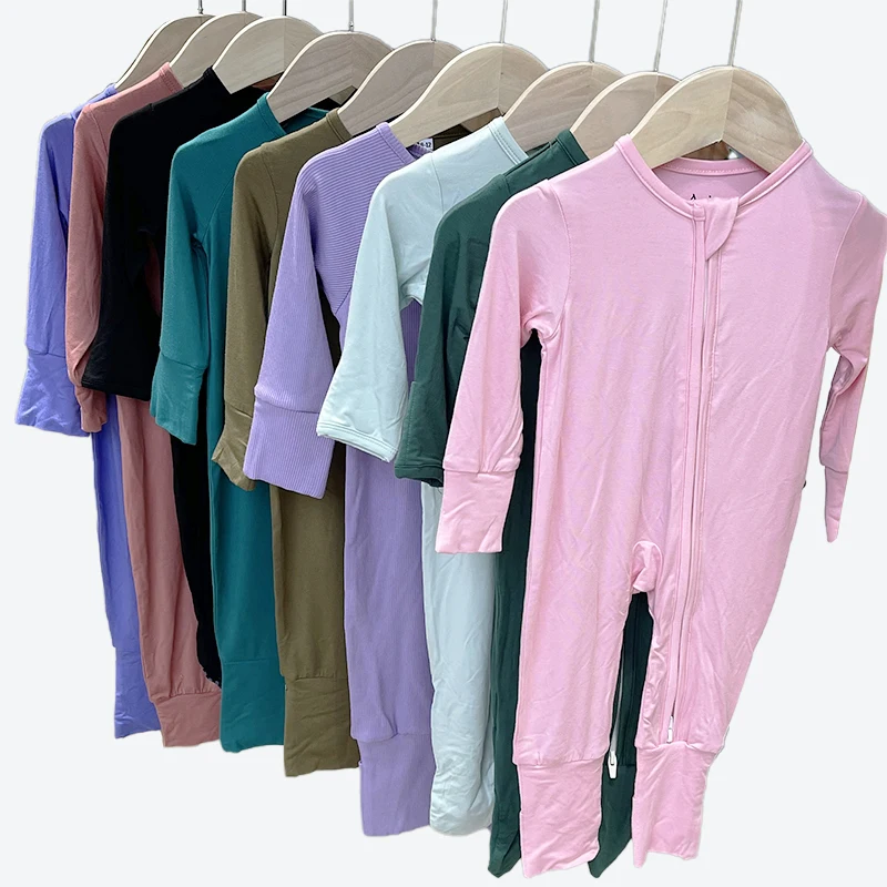 HONGBO Baby Clothes Custom Bamboo Knitted Newborn Baby Customized Printing Romper Infant &Toddlers Jumpsuit Babies cute Clothes