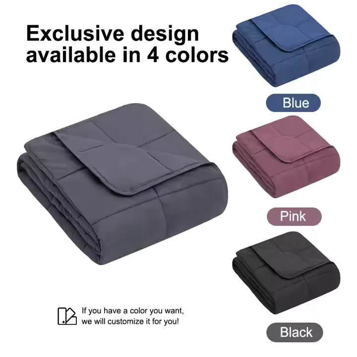 Portable Knitted Eco-Friendly Wearable Blanket with Plain Style for Home Use