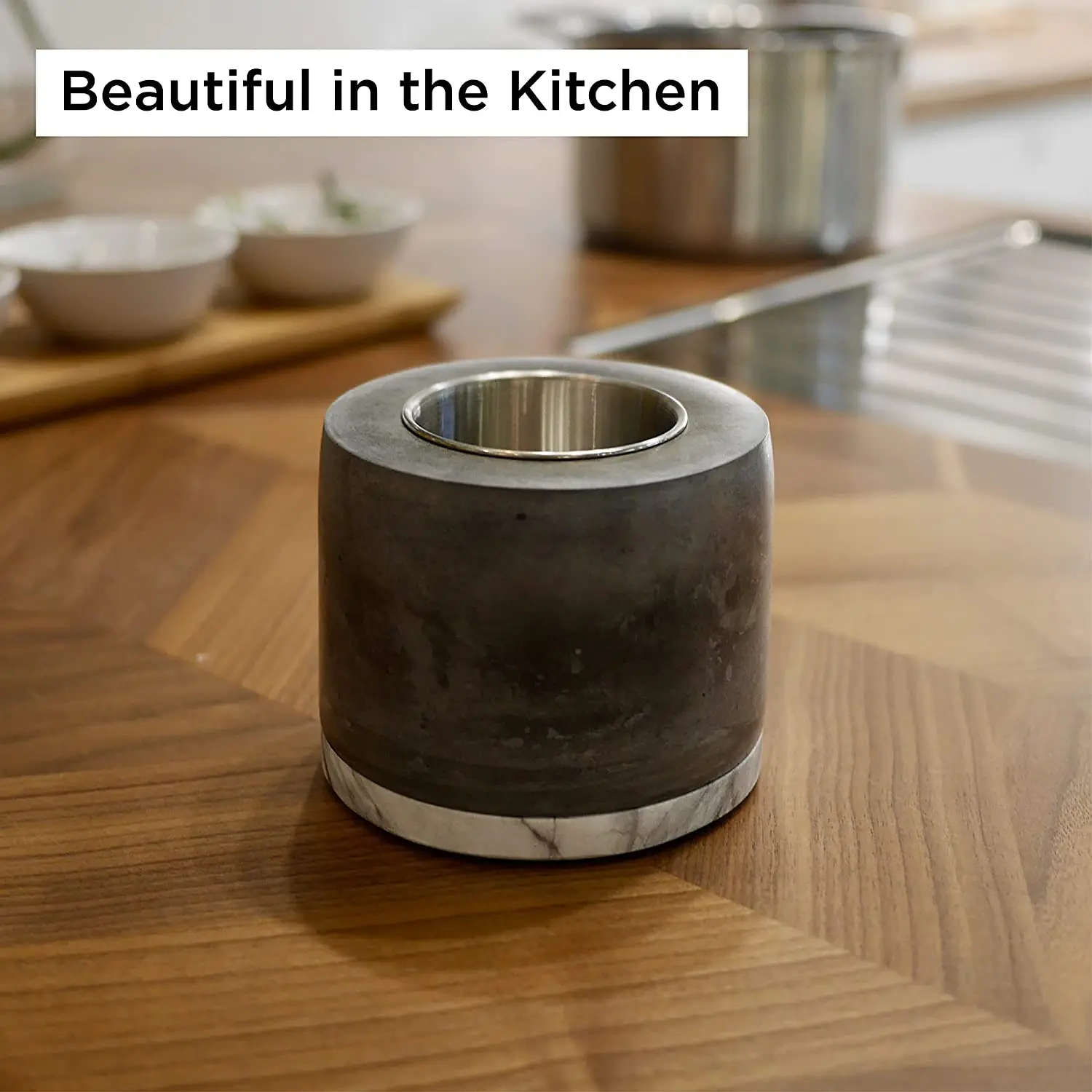 Concrete Fireplace Mini Personal Tabletop Fire Pit for Indoor Outdoor Garden