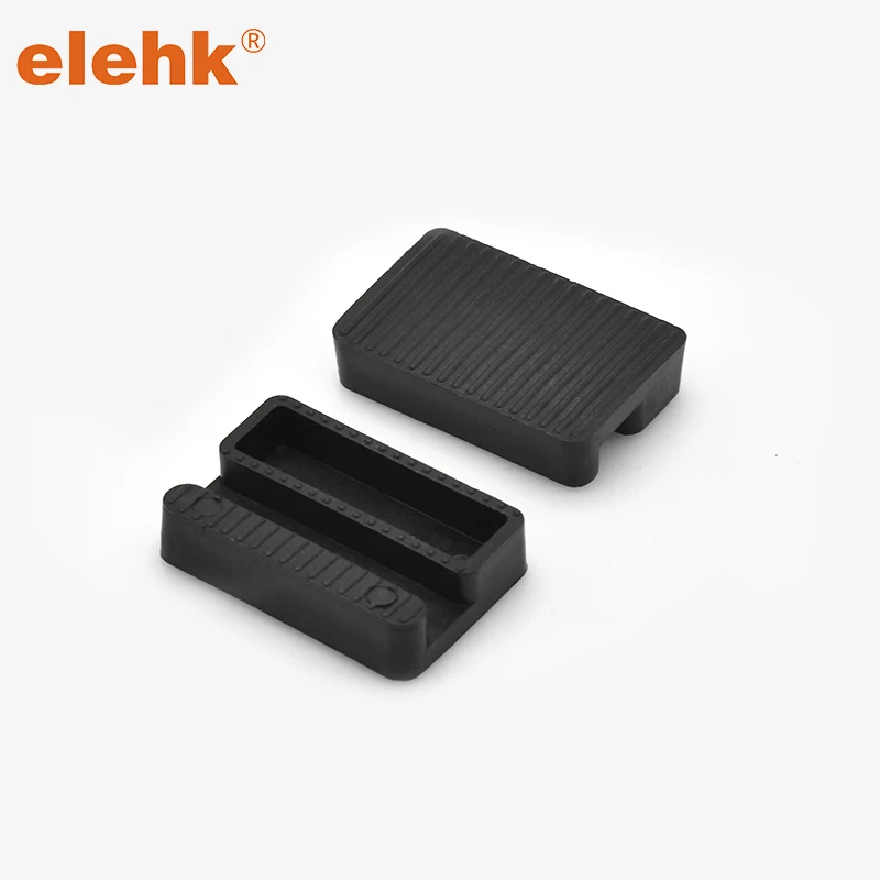 ELEHK Factory Black Plastic Glass bridge Channel packer for Window Glazing