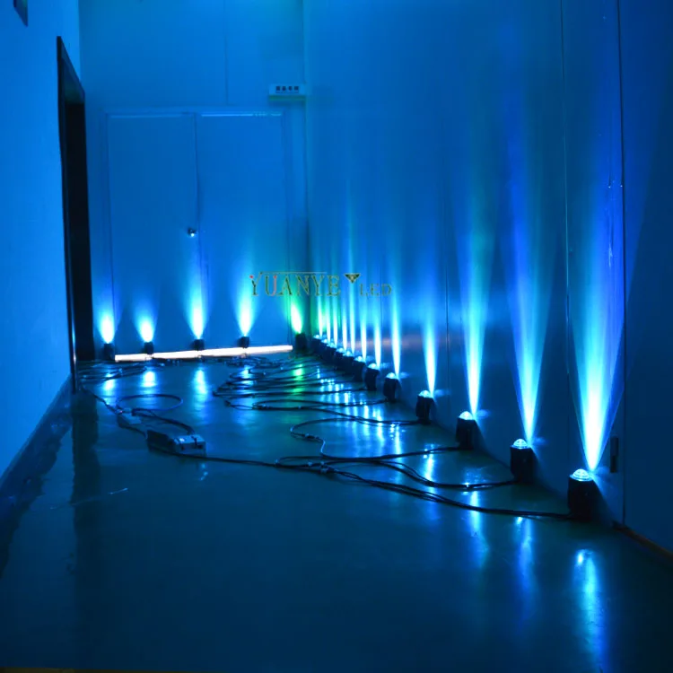 Dc 12V 24V Rgbw Led Spot Light 10W 12W With Built in Dmx512 Black Finish for Garden Decoration