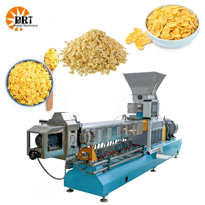 corn flakes machinery manufacturing plant full automatic breakfast cereal making machine cereals production line