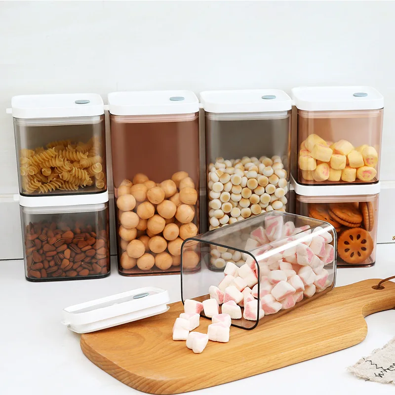 Eco Friendly Durable Plastic Kitchen Pantry Organization Airtight Food Container For Bulk Food Cereal