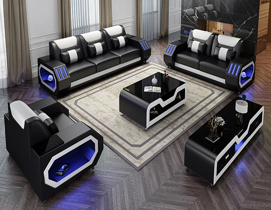 Современные секционные королевские диваны chesterfield для гостиной кожаный полный комплект диванов Декор домашний диван роскошная