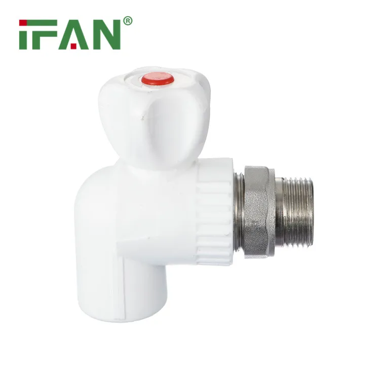 IFAN ASTM F2389 OEM ODM PPR клапан радиатора 20 мм 25 белый угловой