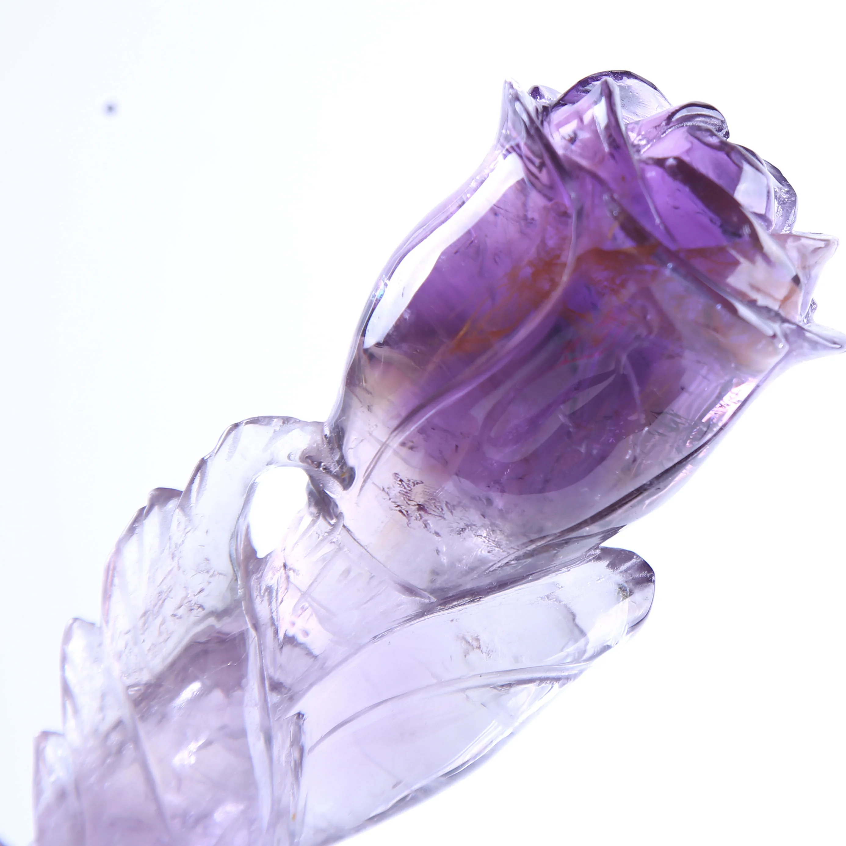 
Natural Purple Crystal Quartz Rose Points Amethyst Points Brazil Amethyst Rose Wands Points 