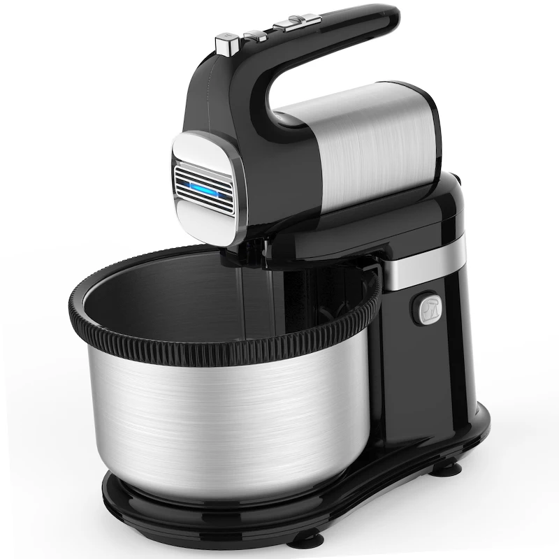 5 speed 300W SS Planetary Mixing Bowl Kitchen Stand Mixer Dough Hooks Multifunctional Electric Food Mixer