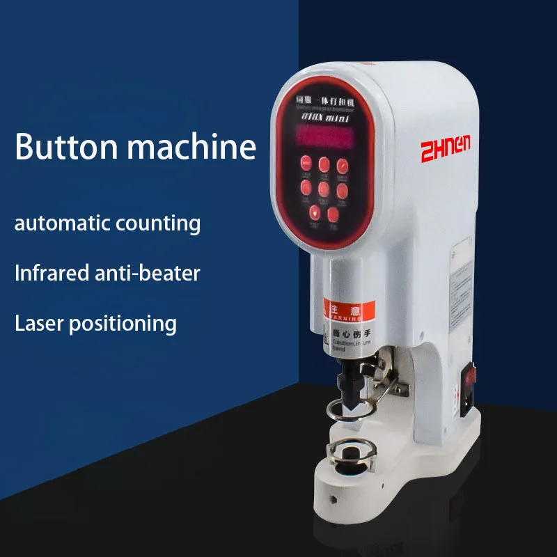Semi-auto Computer Servo Integrated Buckle Riveting Machine Hole Punch Punching for Leather