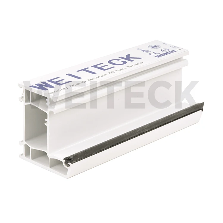 White Extrusion uPVC Profiles Plastic Door and Window