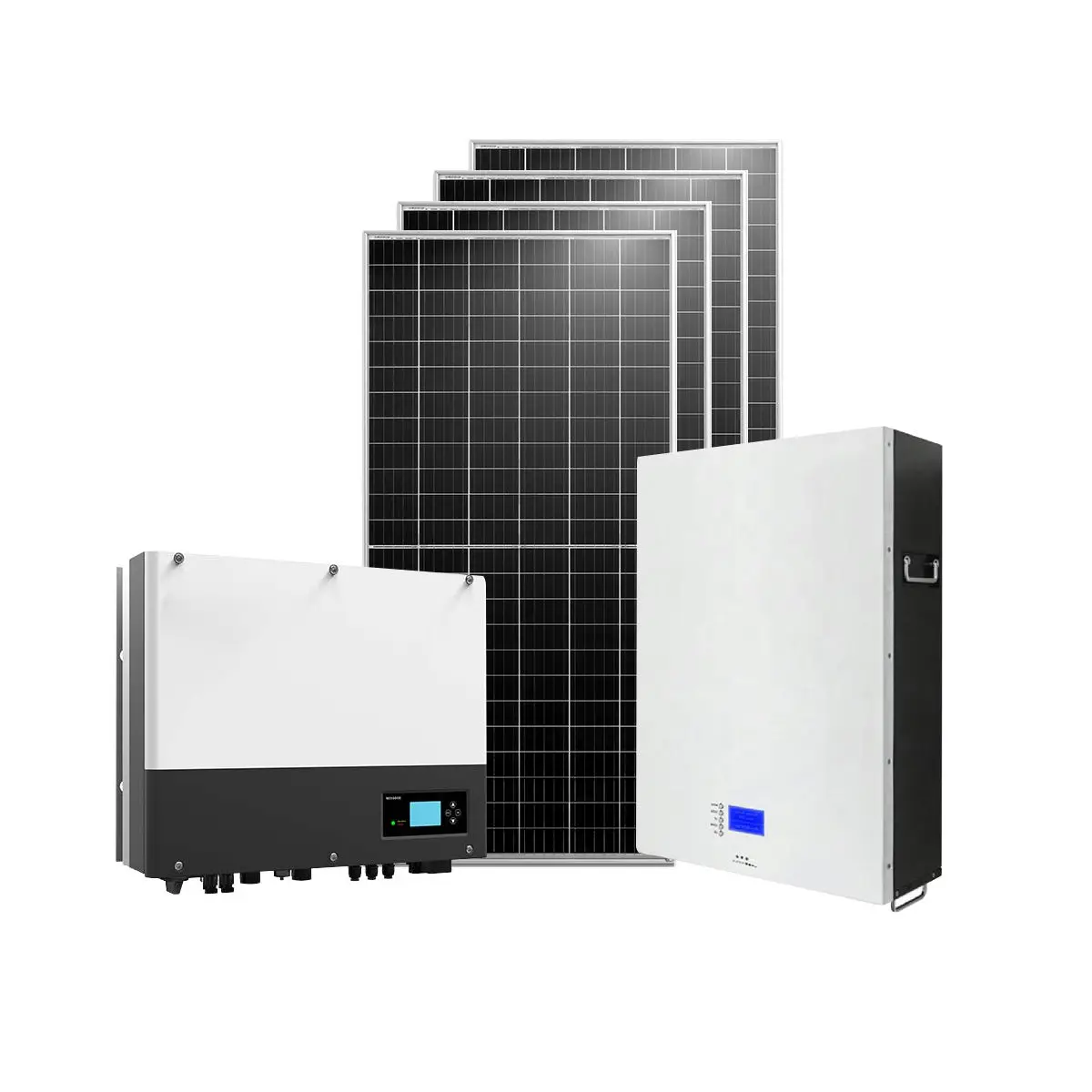 Complete 3000w 4000w 5000w Solar System Kit Hybrid 5KVA Solar Panel Kit for Home Use