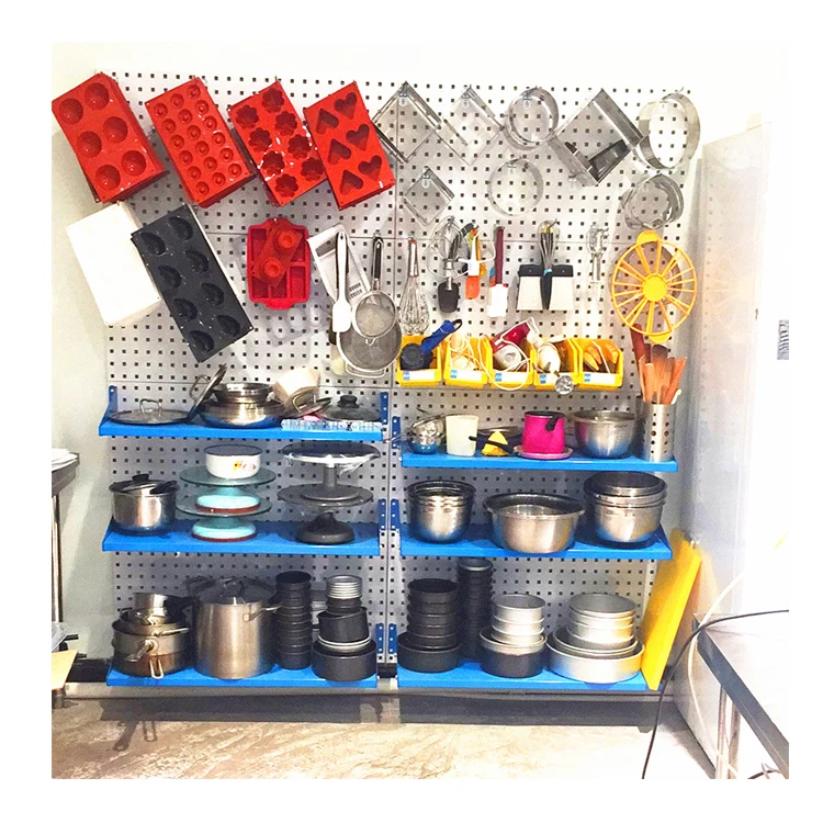 Metal Pegboard Garage Tool Board Storage Organizer Holder Tool Pegboard with Hooks