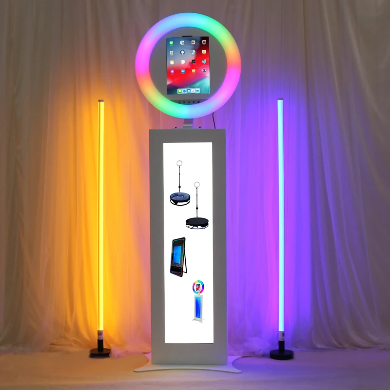 new photo booth machine portable ipad photobooth video picture stand booths shell ipad ring light